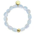 thumbnail image 4 of Opal Moonstone  x .925 Sterling Gold Vermeil | Pebble Bracelet, 4 of 4