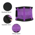 thumbnail image 4 of Unique Bargains Breathable Back Brace Lumbar Support Mesh Design Adjustable Straps Lower Back Brace Purple Size M, 4 of 7