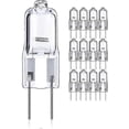 thumbnail image 1 of 12-Pack 50W G6.35 Halogen Dimmable Bulbs 12V Bi-Pin Base 820lm T4 Light, 1 of 5