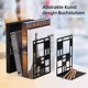 thumbnail image 2 of Sujetalibros, sujetalibros, soporte para libros Cd niños Metal, soporte para libros para estantería, soporte para carpetas Dvd estantería Invisible Afortunado Sencillez, 2 of 5