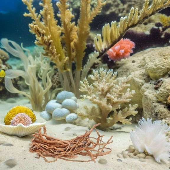 Homoyoyo Natural Driftwood Aquarium Decoration Light Brown Tree Branch for Fish Tank Habitat and Aquatic Terrariums