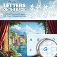 thumbnail image 3 of Lamplig Puzzles for Adults 1000 Pieces, Seaside Scenery Jigsaw Puzzle with Letters on Back, 27.6''x20.5'' 1000 Piece Puzzles for Adults, Fun Puzzle for Game Nights, 1:1 Poster, 3 of 9