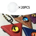 thumbnail image 6 of 1Pack Glass Cabochons Dome Tiles for Jewelry Making, Transparent Glass Cabochons Wedding Gift, Half Round Flatback for Photo Jewelry, Keychain 20mm 20pcs, 6 of 9