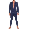 thumbnail image 1 of Mens Sexy Onesie Hooded Pajamas Long Sleeve Bodysuit With Openable Hip 2XL, 1 of 6