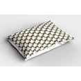 thumbnail image 2 of Ambesonne Fruit Pillow Sham 2 Pack, Abstract Raspberries Summer, 30"x20", Hot Pink White Green, 2 of 3