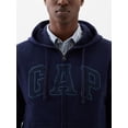thumbnail image 2 of Sudadera GAP con Capucha y Cierre, Lana, Azul Marino, Talla XL, 2 of 4