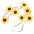 thumbnail image 4 of WHAMVOX Multi Color Sunflower Wood Beaded Garland for Decoration Made of Rope and Felt Cloth 6 Feet Long, 4 of 8