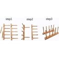 thumbnail image 5 of Plate Rack Holder For Kitchen Cupboards Bamboo Wooden Chopping Board Tray Dish Gift, 5 of 5