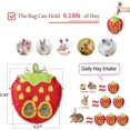 thumbnail image 3 of Rabbit Hay Feeder Bag Cage Hay Dispenser Hanging Feeder Bag (Rabbit Strawberry), 3 of 5