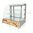 thumbnail image 2 of 3-Tiers Commercial Food Pizza Warmer Display Cabinet 110V Stainless Food Warmer Display Cabinet, 2 of 13