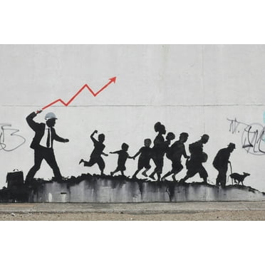 Banksy Mural - CANVAS OR PRINT WALL ART