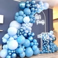 thumbnail image 7 of ZILEFSILK 114Pcs Balloon Garland Arch Kit, Light Blue, Latex, Party Decoration Kits, 7 of 7