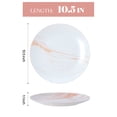 thumbnail image 3 of Porcelain Dinner Plates, 10.5 Inch Plates Set of 6, Orange, 3 of 8