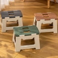 thumbnail image 3 of Folding Step Stool with Portable Handle Stable Great Load Bearing Collapsible Kids Kitchen Bathroom Camping Stall Owner Rest Stool Fishing Stool, 3 of 7