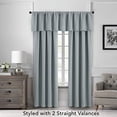 thumbnail image 2 of Elrene SunVeil Vanderbilt Extra Wide Blackout Window Curtain Panel, 52" x 84" (1, River Blue, 2 of 3
