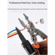 thumbnail image 2 of 21 Alicates Pelacables Multifuncionales con Rueda de Cobre para Dividir, Pelar, Prensar, Enrollar y Dividir Cables de Electricista, 2 of 5