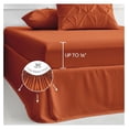 thumbnail image 7 of TiaGOC King Comforter Set - 7 Pieces Pintuck Bed in A Bag King - Comforters King Size - Comforter Set with Sheets, Comforter, Flat Sheet, Fitted Sheet and Pillowcases & Shams, Burnt Orange, 7 of 7