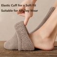 thumbnail image 5 of OYXSER 5 Pairs Womens Solid Mid Calf Socks, Elastic Cuff Warm Soft Fit Suitable for All-Day Wear, 5 of 7