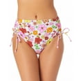 thumbnail image 3 of California Waves Juniors' Printed Cinch-Side High-Waist Bikini Bottoms, 3 of 3