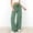 Green women wide leg palazzo pants a1, variant on Cagogo Women's Wide Leg High Waisted Flowy Striped Palazzo Pants Casual Lounge Long Trousers Summer Beach Work Clothes, Red 2XL
