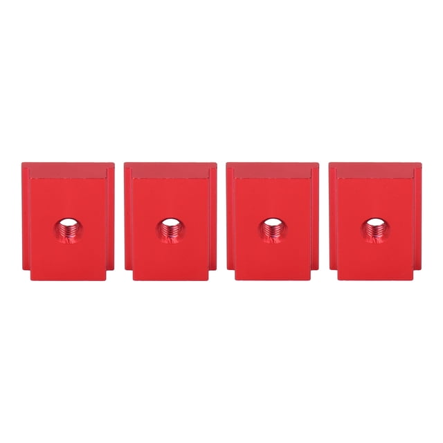 4Pcs Sliding Slot Nut T Type Aluminum Alloy T Slider Linear Motion Parts 30 Series M6 For Table Saws Woodworking Benches