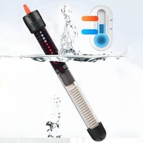 HIBIBUD 100W Adjustable Aquarium Heater Submersible Glass Water Heater for 5-70 Gallon Fish Tank
