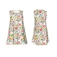 thumbnail image 7 of Honeii Bunny Floral Print Women's Sleeveless Dress, Loose Fit Casual Dress for Women, Summer Fashion Dress, 7 of 7