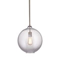 thumbnail image 2 of Bassett Mirror Chauncey Edison Bulb Pendant in Antique Brass and Glass, 2 of 3