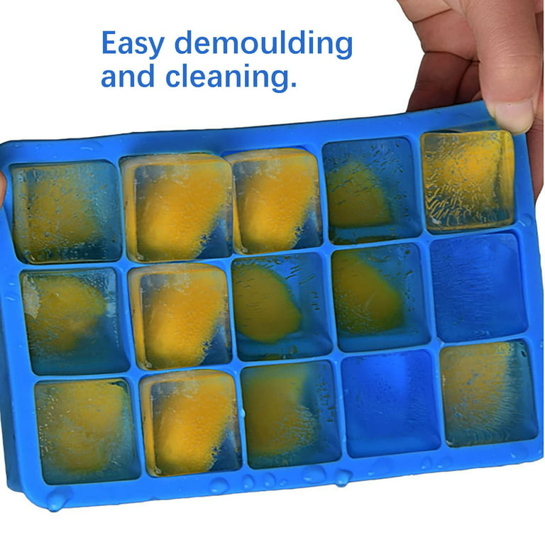 Buy KAYAAN Mini Ice Cube Trays with Lid for Freezer with Easy