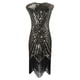thumbnail image 5 of Vestido vintage con lentejuelas y borlas para mujer de los años 20 - Disfraz gótico de fiesta para tallas grandes - Ropa sexy y casual para salir por la noche, 5 of 8