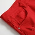 thumbnail image 4 of Denim Shorts Mens Sale Clearance Stretch Fit Faded Ripped Jean Shorts with Pockets Knee Length Classic Fit Casual Summer Holiday Half Pants Jeans Smart Shorts, 4 of 7