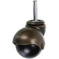 thumbnail image 2 of Rueda de bolas de bronce de 50 mm, ruedas para muebles con casquillos, ruedas de bolas redondeadas con freno, repuesto para muebles, sofás, sillas,, 2 of 5