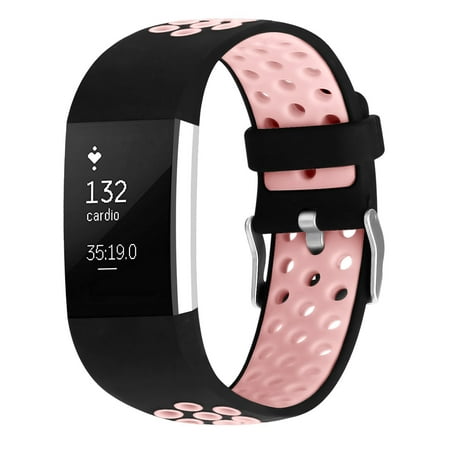iGK Fitbit Charge 2 Bands Soft Silicone Adjustable Replacement Sport Strap for Fitbit Charge 2 Smartwatch Fitness