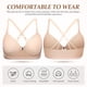 thumbnail image 3 of unbranded Brasier Sin Varillas Con Frontal Y Para Mujer En Color Beige Cómodo Y, 3 of 6