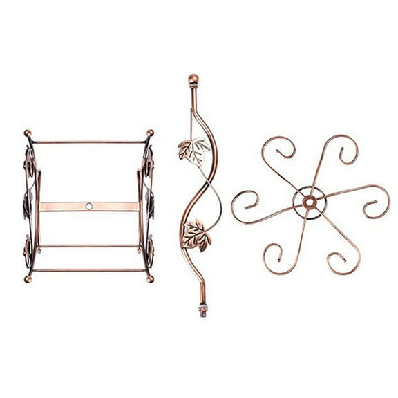 Rvaymup Iron Wine Glass Holder Durable Strong Load Bearing Anti Deform Home Wine Rack