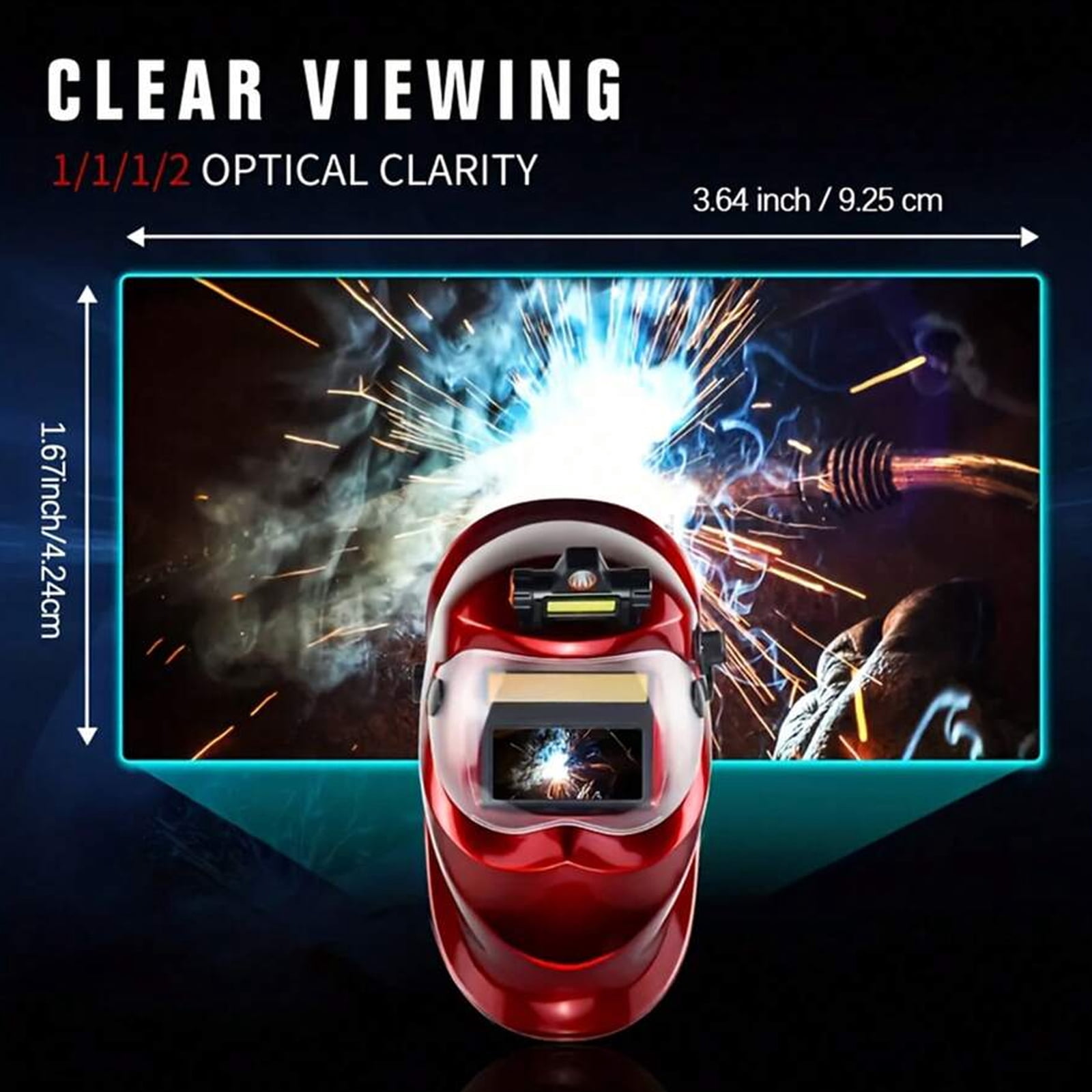 Welding Helmets,Auto Darkening Welding Helmet,Solar Powered True Color Welding Hood 2 Arc Sensor Wide Shade 9-13 Welding Mask with Grinding