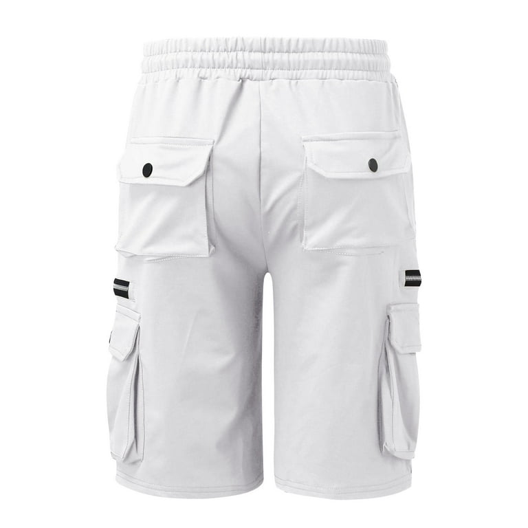 Big And Tall White Cargo Shorts