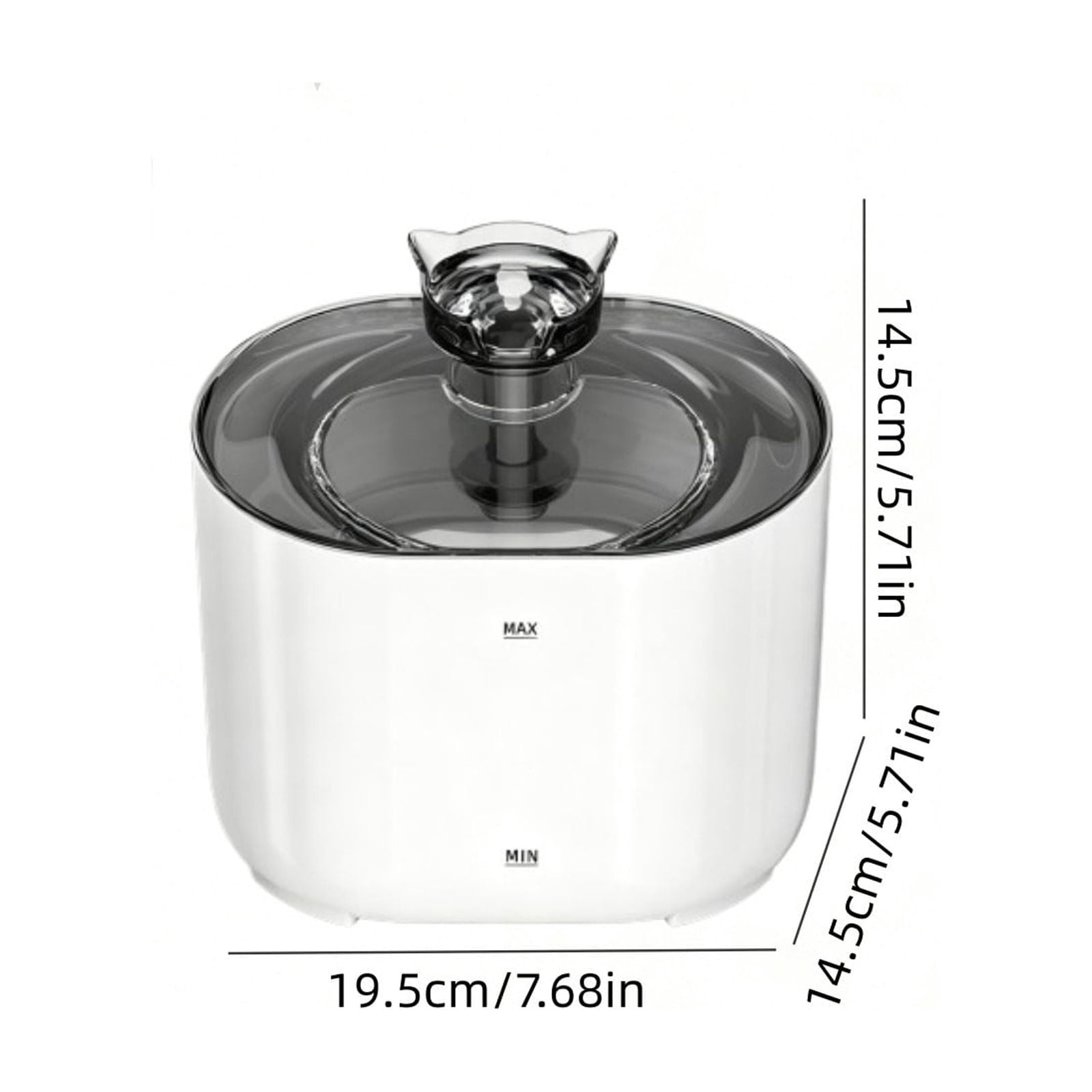 Wireless Cat Water Fountain Stainless Steel, Automatic Filtered Dog Water Dispenser With 3 Stage Filtration, 2.2L Ultra Quiet Pet Water Dispenser Bowl for Cats & Dogs, Cordless Dog Water Fountain