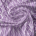 thumbnail image 5 of Ambesonne Art Nouveau Valance Pack of 2, Abstract Floral Retro, 42"X12", Violet White, 5 of 5