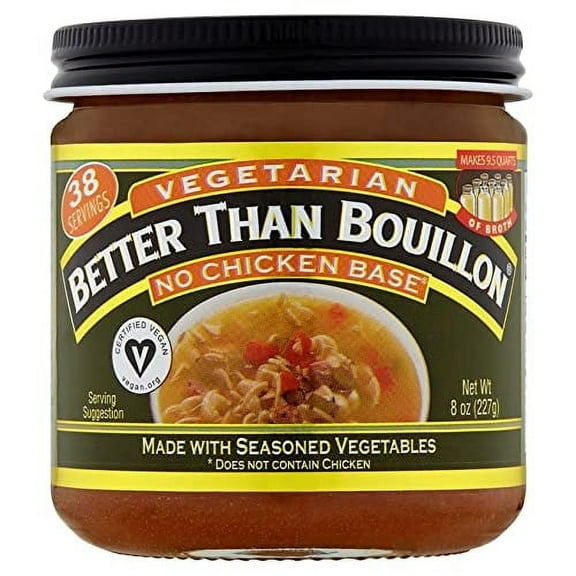 Better Than Bouillon Vegetarian No Chicken Base 8 oz Pack of 3