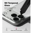 thumbnail image 6 of Ringke Camera Glass [Easy Installation Tool] for iPhone 17 Pro Max, 9H Hardness Anti-Fingerprint Full Camera Protector- 2 Pack, 6 of 8