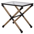 thumbnail image 5 of Uttermost Braddock Coastal Iron Glass and Rope Accent Table in Black, 5 of 5