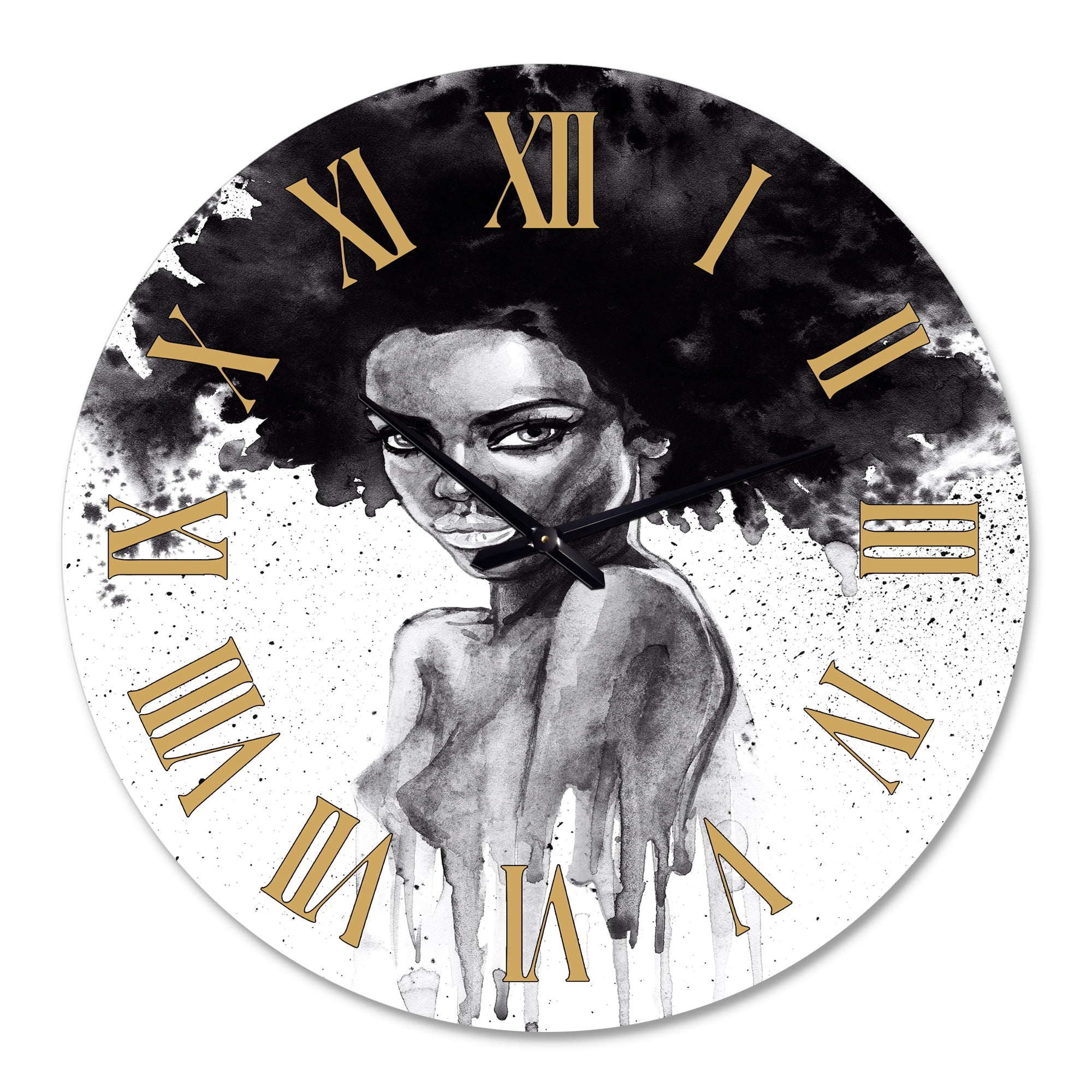 Designart 1 in Modern,Contemporary Wall Clock