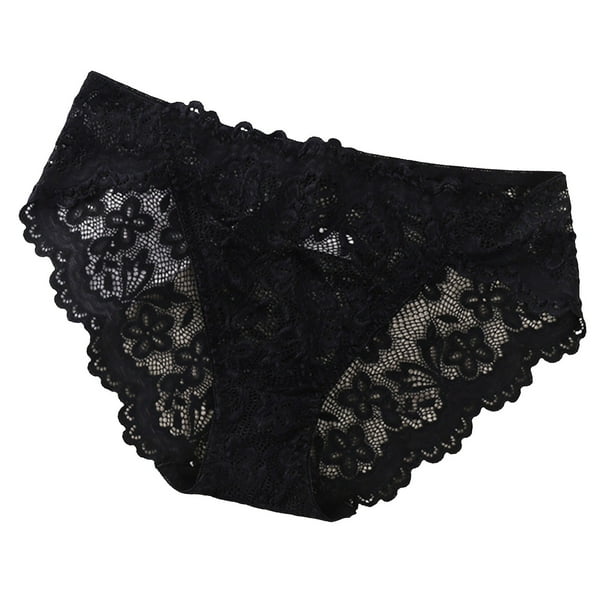 Braguitas de encaje europeo americano para mujer, cintura baja, cómodas, corte fino, tallas S-M-L-XL