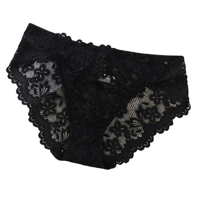 Braguitas de encaje europeo americano para mujer, cintura baja, cómodas, corte fino, tallas S-M-L-XL