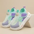 thumbnail image 4 of Wdgfv Girls Sneakers Breathable Mesh Lightweight Sports Shoes For Kids 3-12 Years Comfortable Walking Running Casual Outdoor Play Everyday Wear Purple 34, 4 of 9