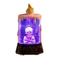 thumbnail image 1 of Huanglei Halloween Skeleton Candle Light Flameless LED Tabletop For Party Requires 2 AA Batteries (Not Included), 1 of 6