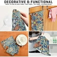 thumbnail image 7 of SKYSONIC Boho Mandala Kitchen Dish Towels Set of 4,Dishcloths,Absorbent Soft Towels Hand Towels, Tea Towels,18" x 28", 7 of 7