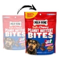 thumbnail image 4 of (2 pack) Milk Bone Peanut Buttery Bites, Soft Dog Treats With Jif Peanut Butter & Real Bacon, 11.8 oz Bags, 4 of 13