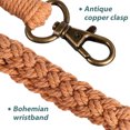 BESTYASH Bohemian Macrame Keychains Assorted Color Rope Metal Alloy ...